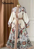 Antique Cream Botanical Heritage Flare